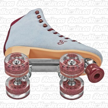 Candi Girl Carlin Blue/Burgundy Suede Roller Skates!