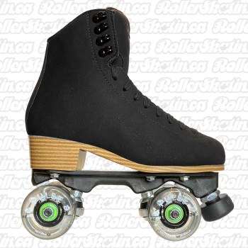 Jackson VISTA Viper Nylon Plate Outdoor Roller Skates Black - Clear Glitter PULSE Lite