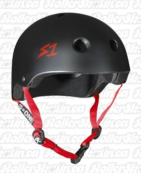 Black Matte Red Straps
